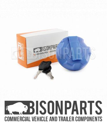 Blue cap 60mm - blue, with